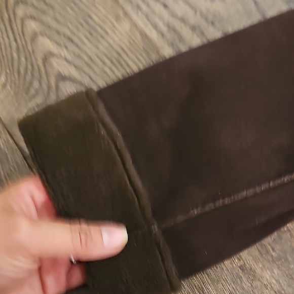 Brown Suede-like Women's Jacket - Picture 4 of 7